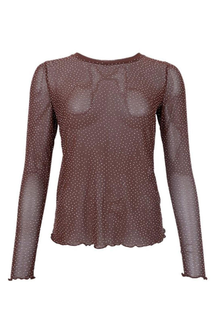 Black Colour - Bcalexis Tee W/Stones 40746 - Shirts - Coffee T-shirts 