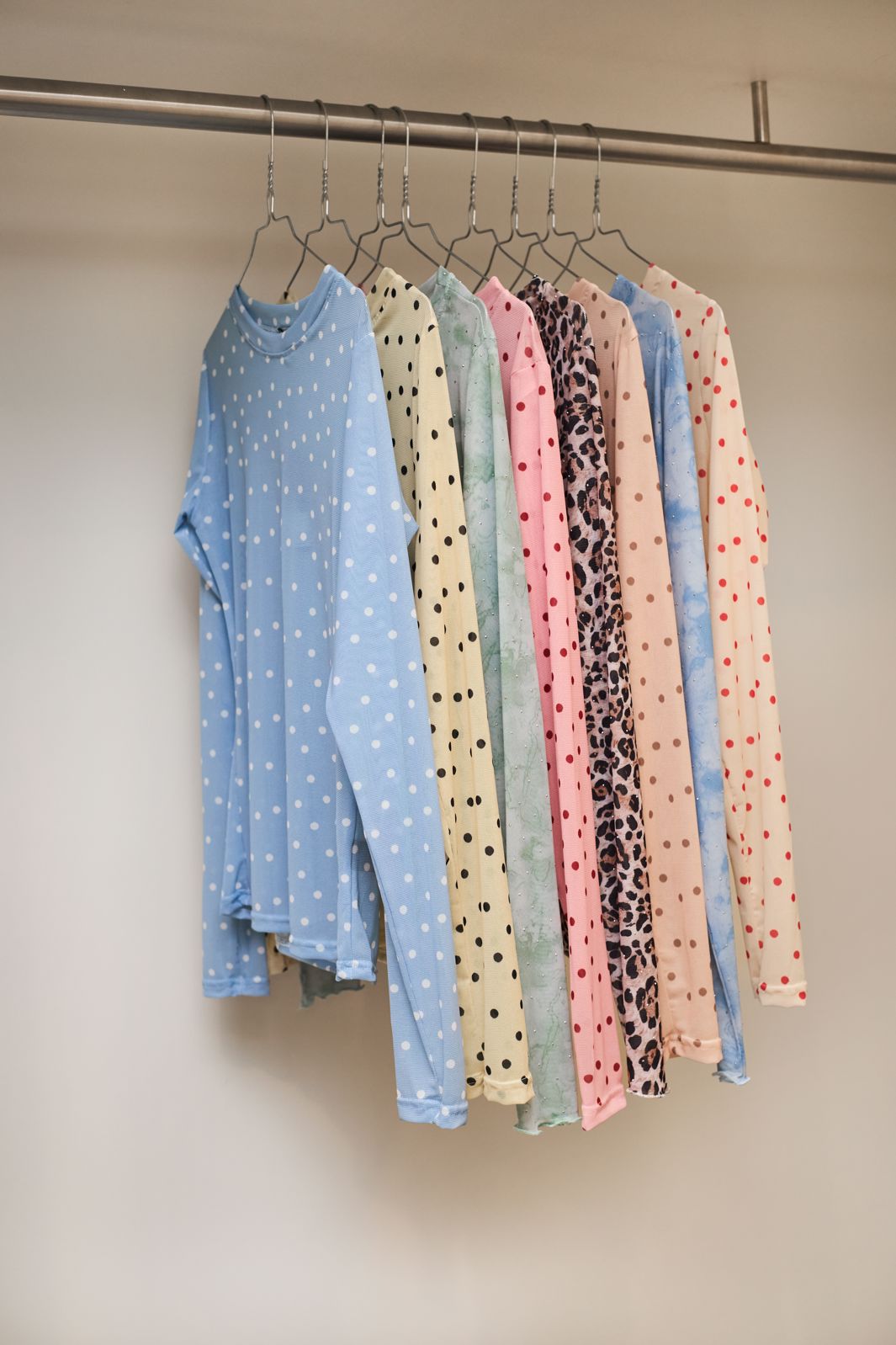 Black Colour - Bcannie Mesh Blouse 3846 - Shirts - Powder Dot