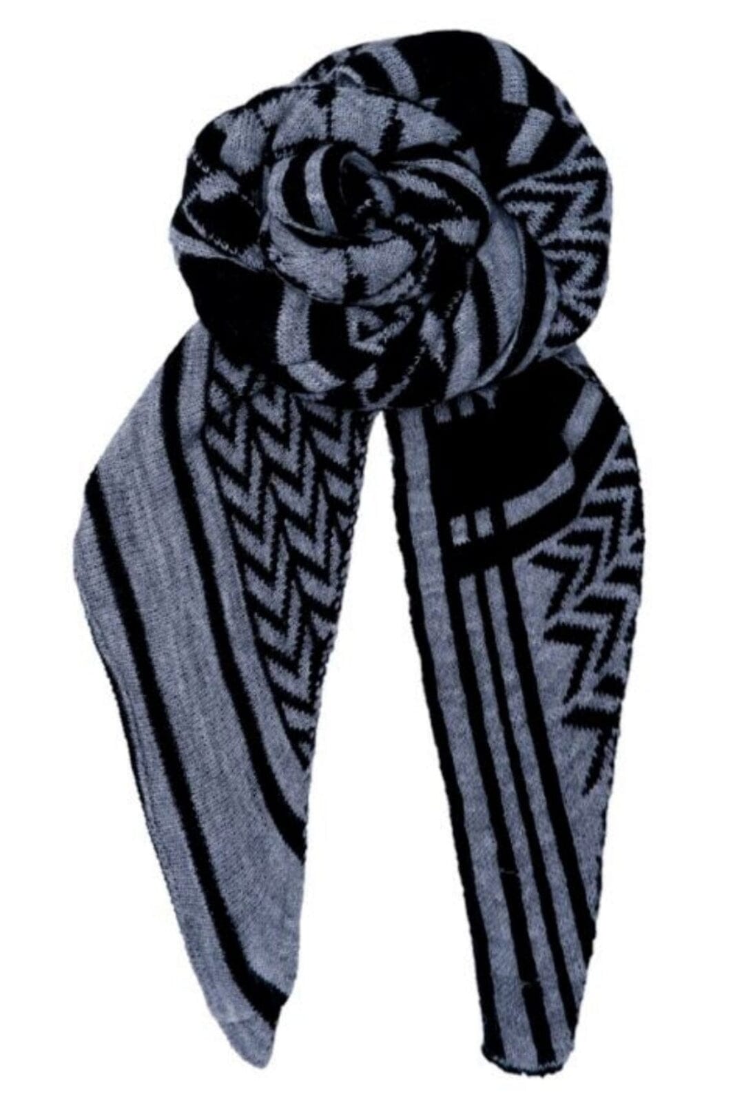 Black Colour - Bcbex Triangle Scarf - Grey Tørklæder 