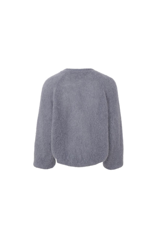 Black Colour - Bcbjoerk Cross Jumper 1265 - Grey Melange