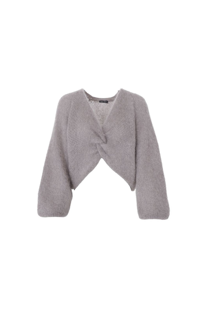 Black Colour - Bcbjoerk Cross Jumper 1265 - Taupe