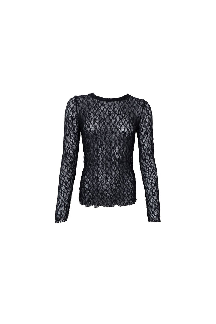 Black Colour - Bccecily Lace Blouse 41288 - Shirts - Coffee