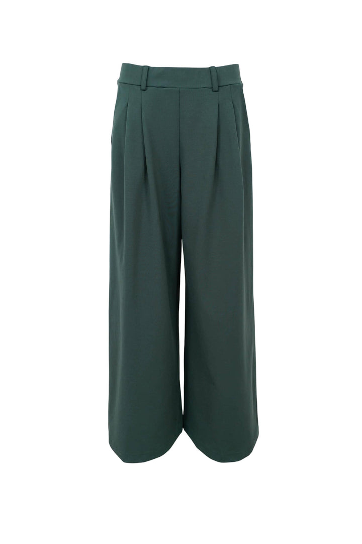 Black Colour - Bcdavi Wideleg Pant 40974 - Bottle Green Bukser 