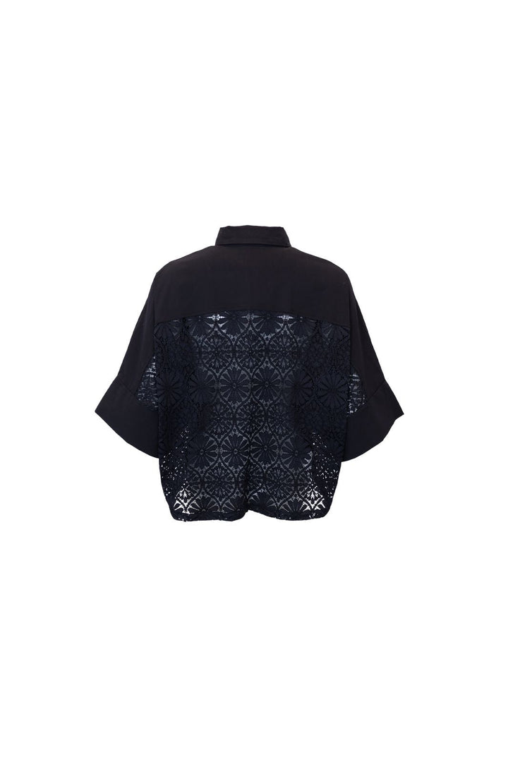 Black Colour - Bcdavina Lace Shirt 41319 - Black