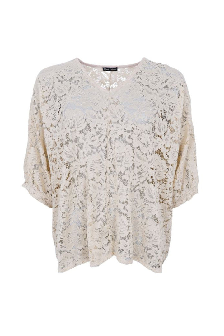 Black Colour - Bcdebbie Lace Blouse 41082 - Cream