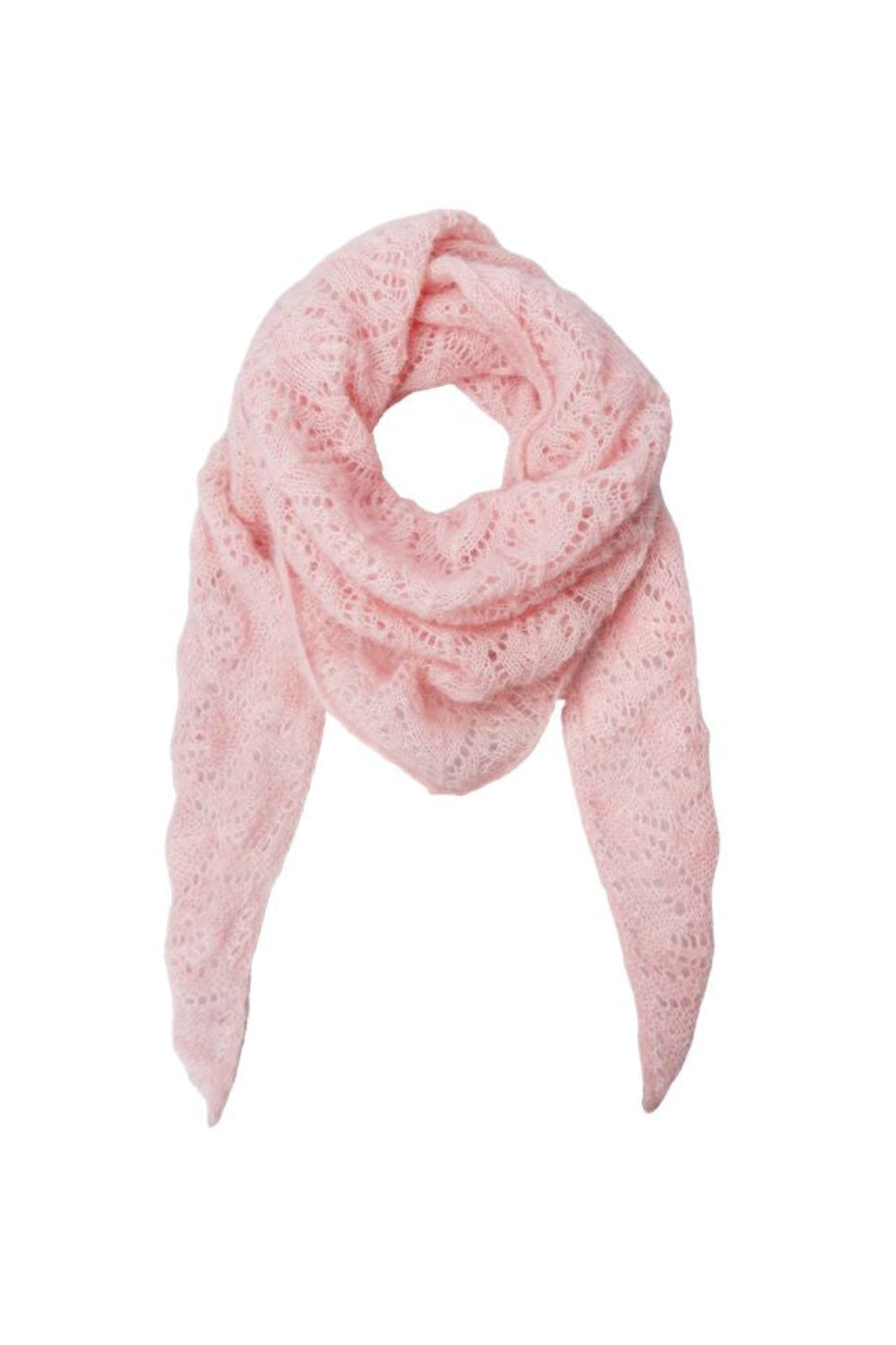 Black Colour - Bcdell Needledrop Mini Scarf 208432 - Rose
