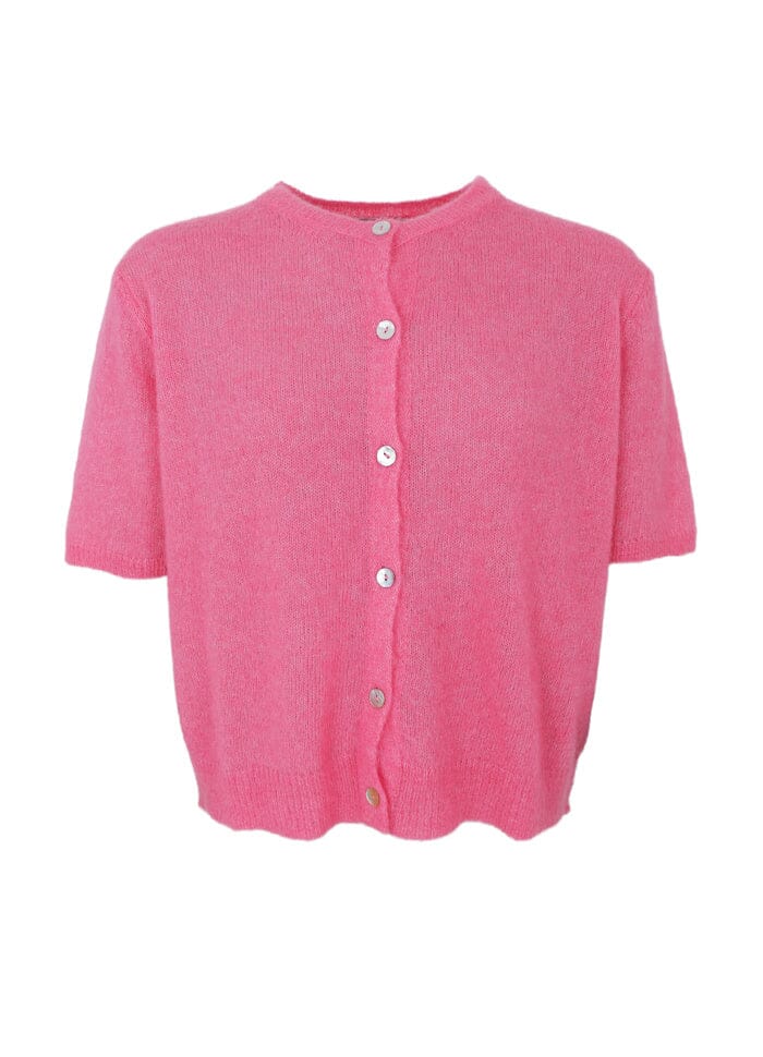 Black Colour - Bcdell Ss Cardigan 1253 - Raspberry Cardigans 