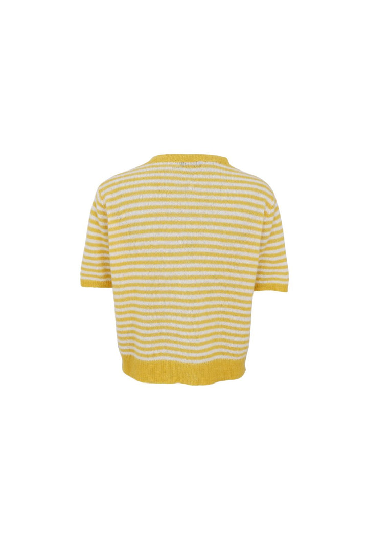 Black Colour - Bcdell Striped Ss Cardigan 1256 - Sun