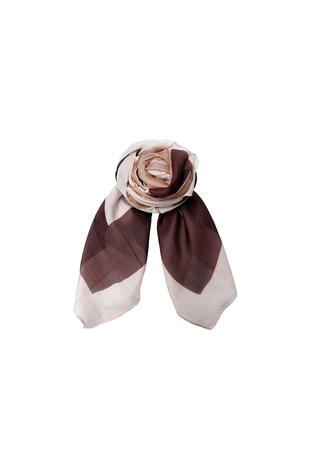 Black Colour - Bcelna Silk Scarf 208428 - Nougat