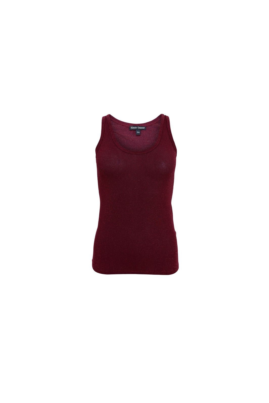 Black Colour - Bcfaye Lurex Top 40055 - Shirts,Musthaves - Chocolate