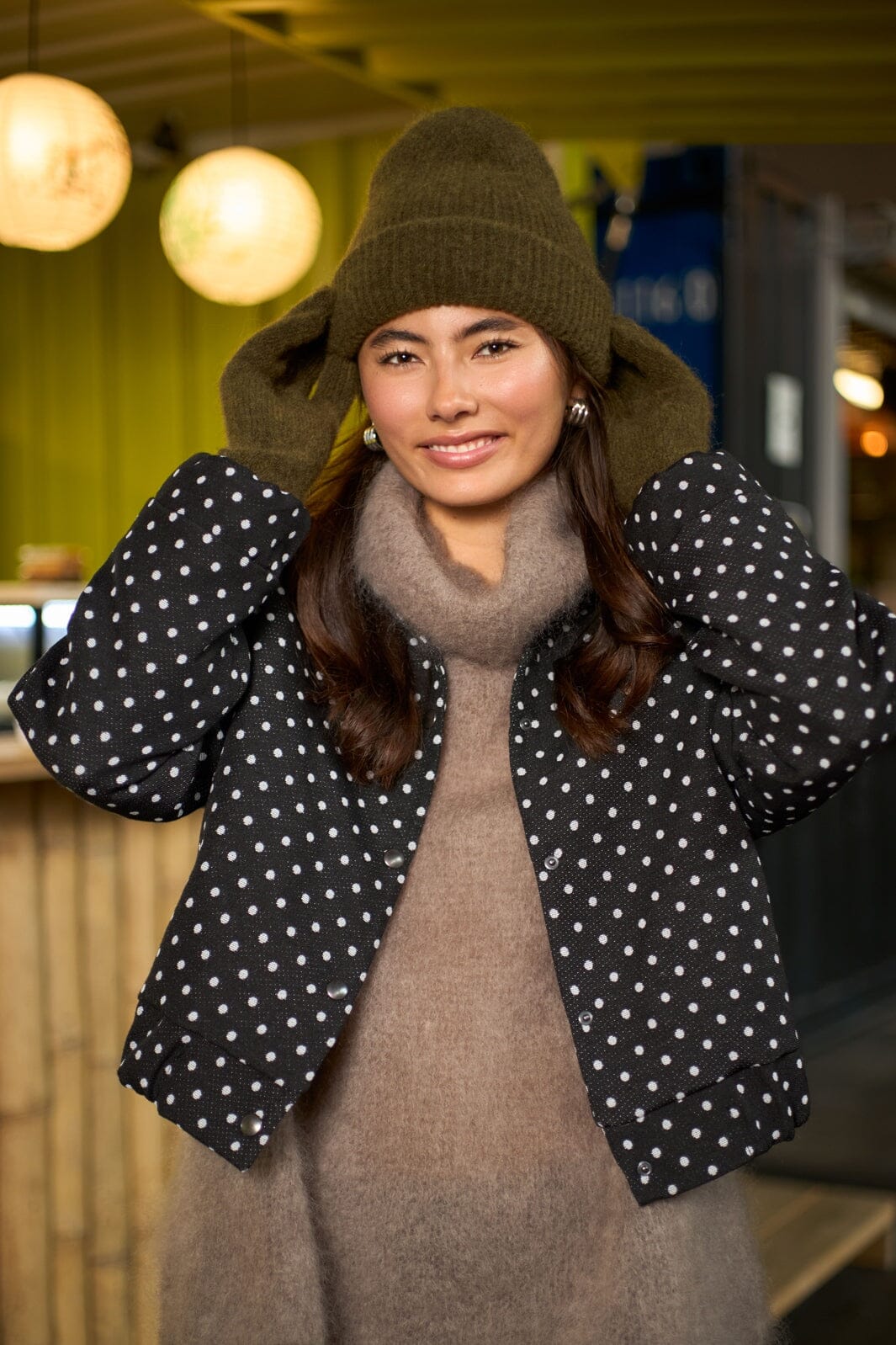 Black Colour - Bcginger Rib Hat 9744 - Army