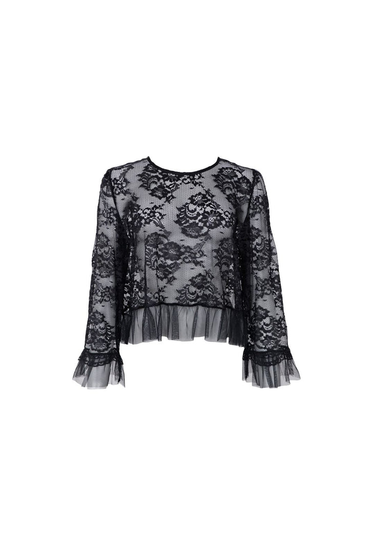 Black Colour - Bcisabel Lace Blouse 41033 - Black