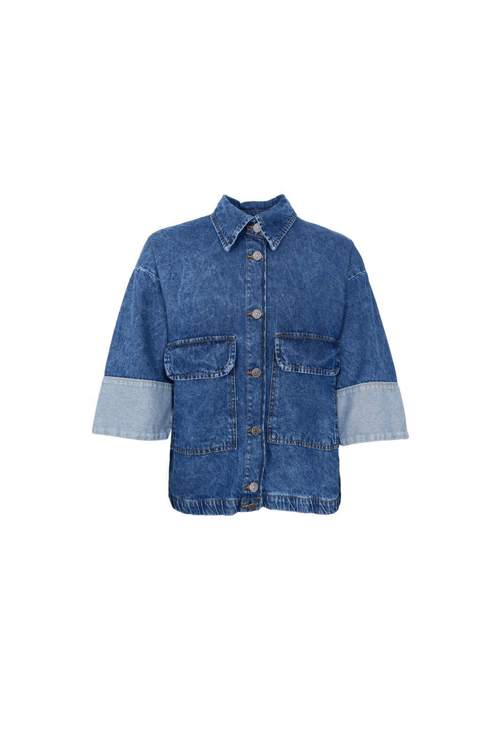 Black Colour - Bcizzy Denim Jacket 41065 - Mid Blue