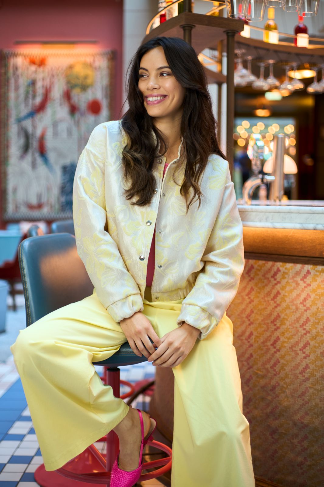 Black Colour - Bcjackline Bomber Jacket 41133 - Lt. Yellow