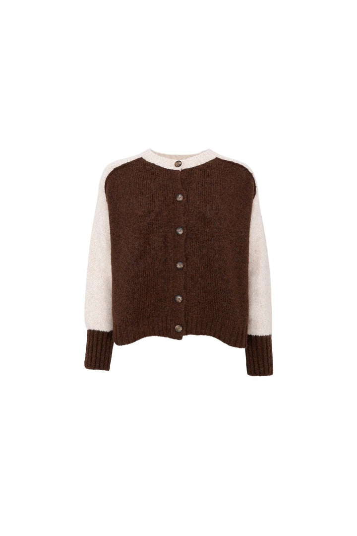 Black Colour - Bcjacks Knit Cardigan 1232 - Coffee