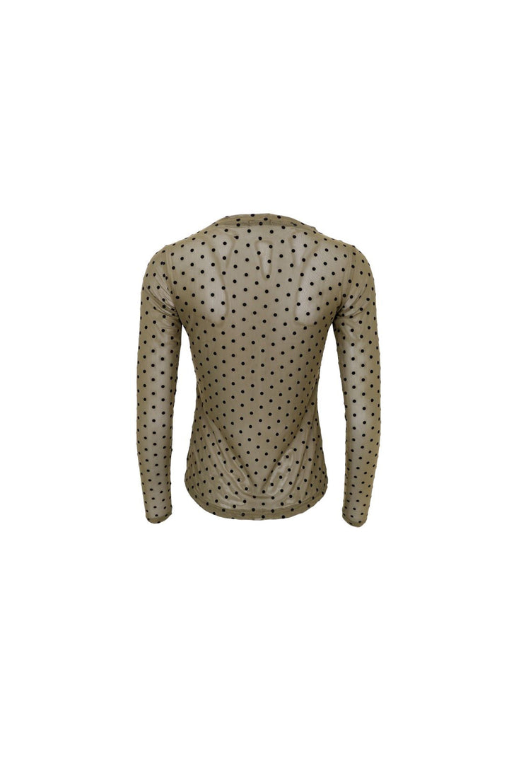 Black Colour - Bcjennie Dotted Mesh Blouse 40611 - Shirts - Army