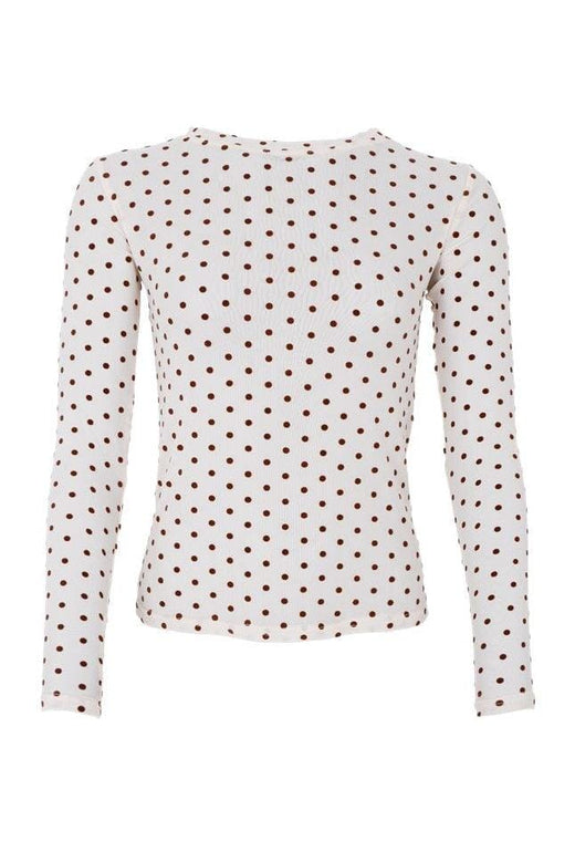 Black Colour - Bcjennie Dotted Mesh Blouse 40611 - Shirts - Cream Bluser 