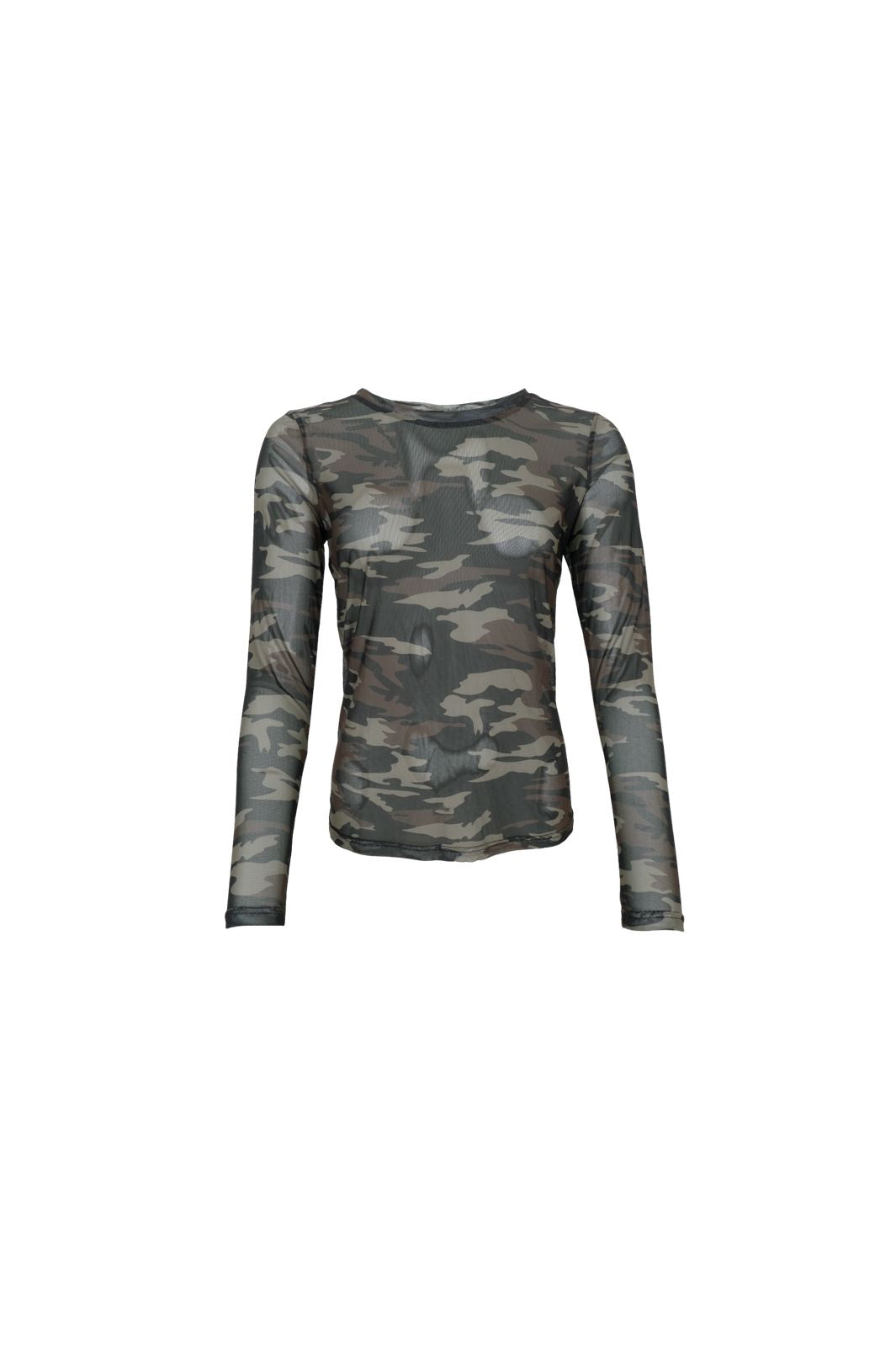 Black Colour - Bckamma Mesh Blouse 42000 - Shirts,Mesh & Basic Blouses - Army