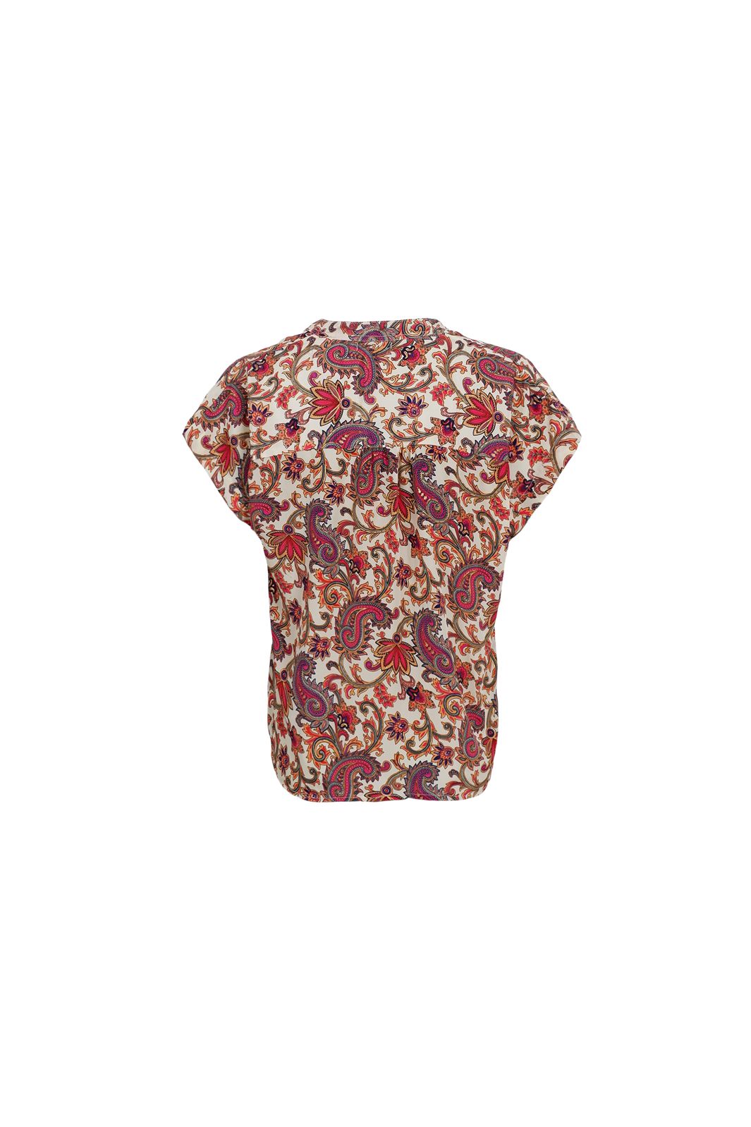 Black Colour - Bcluna Andrea S/S Top 39211 - Vivid Rouge