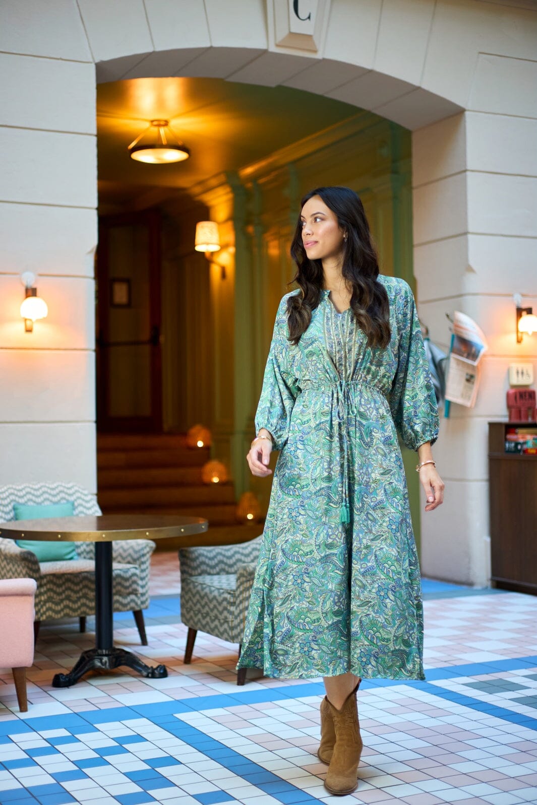 Black Colour - Bcluna Raglan Dress 39229 - Sea Green