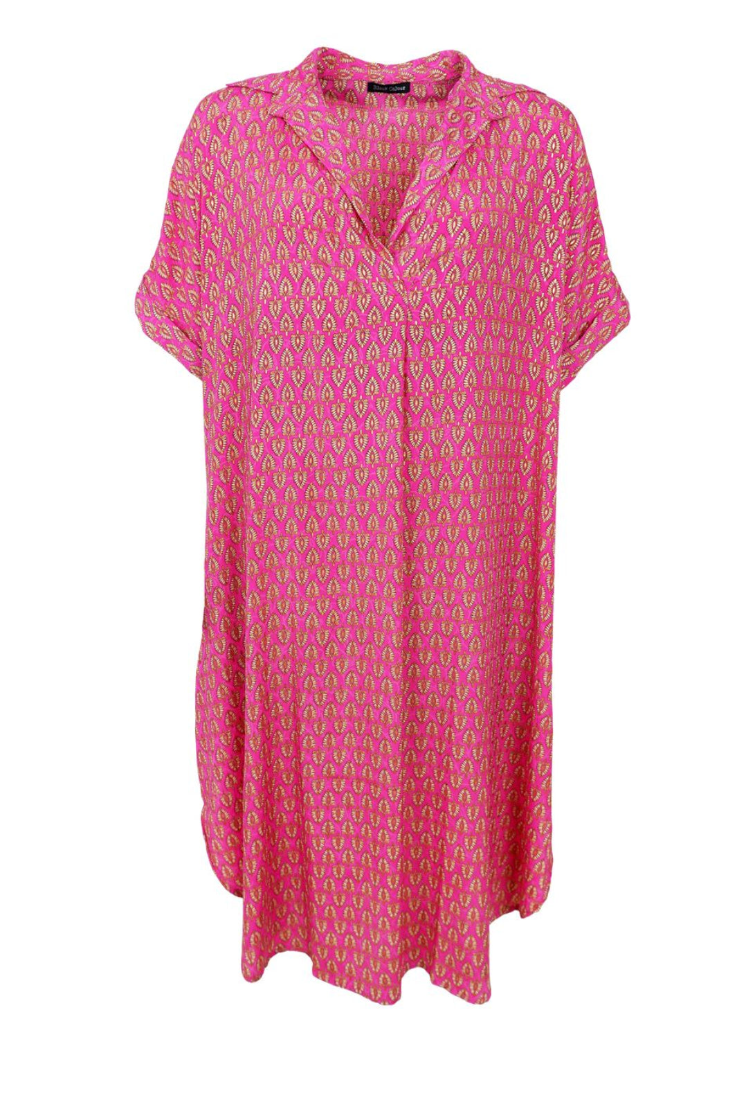 Black Colour - Bcluna S/S Kaftan Tunic 39241 - Savannah Pink
