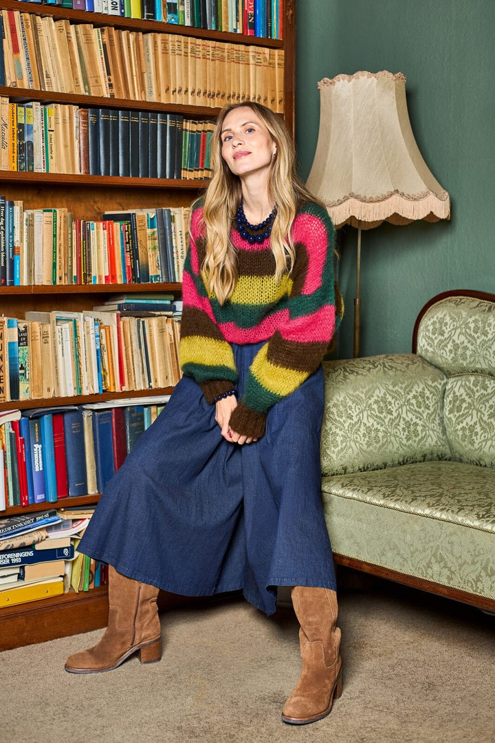 Black Colour - Bcmarty Striped Jumper 1267 - Multi