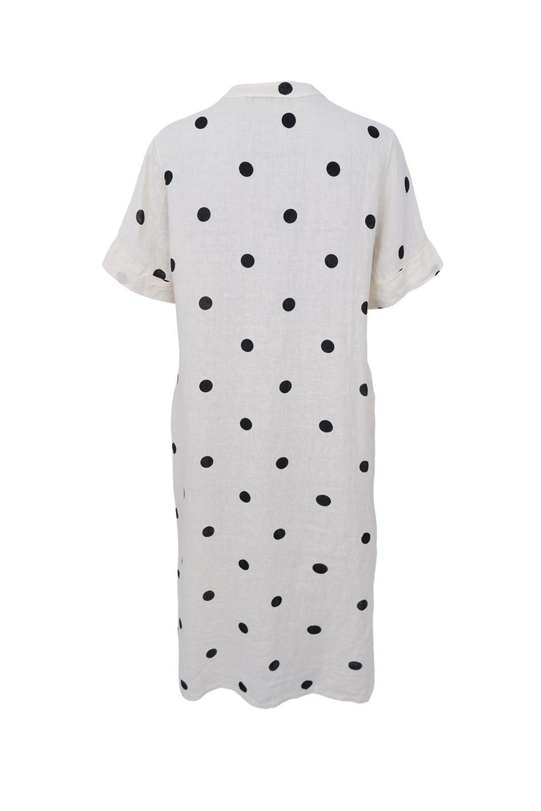 Black Colour - Bcmelina Long Linen Dress 40412 - Dot