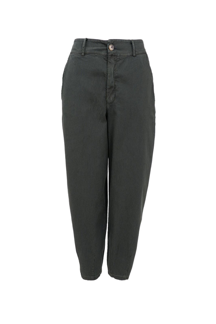Black Colour - Bcmille Barrel Pant 41134 - Army