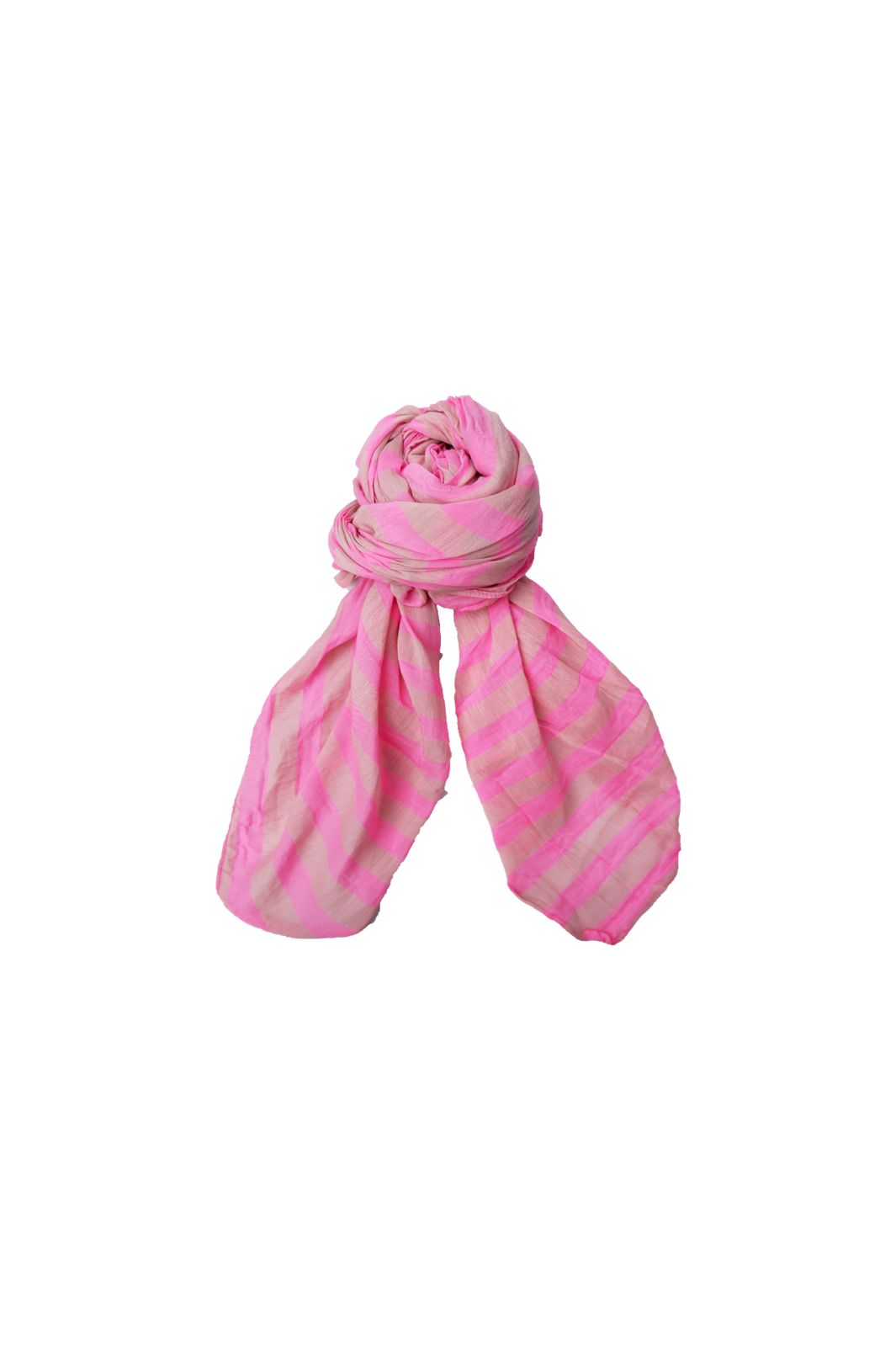 Black Colour - Bcpiccolo Scarf 208438 - Pink Lolly Stripe