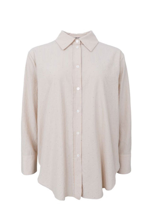 Black Colour - Bcstarry Strass Shirt 40786 - Cream Skjorter 