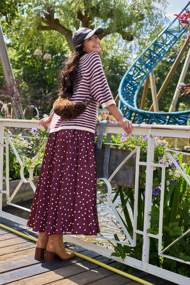 Black Colour - Bcvalery Skirt 40975 - Plum