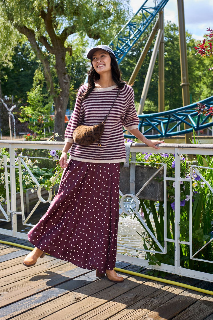 Black Colour - Bcvalery Skirt 40975 - Plum