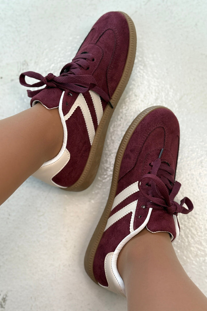 Bloom - Amira - Burgundy Sneakers 