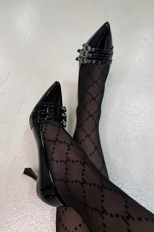Bloom - Bellflowerstiletto - Black Stiletter 