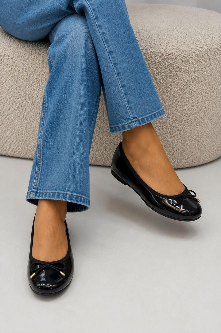 Bloom - Nigella Ballet Flats - Black Ballerinaer 