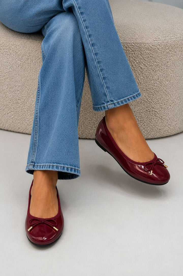 Bloom - Nigella Ballet Flats - Burgundy Ballerinaer 