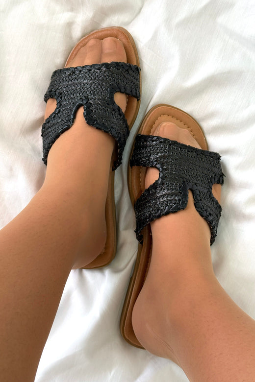 Bloom - Oriana Sandal - Black Sandaler 