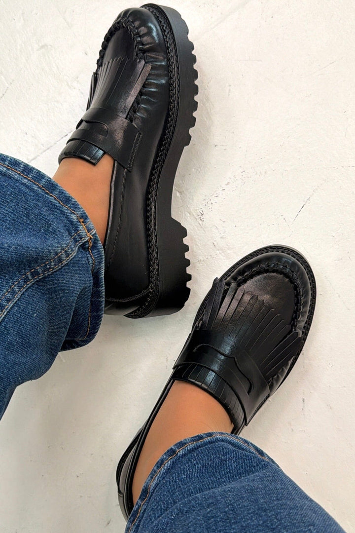 Bloom - Oriella Loafers - Black Loafers 
