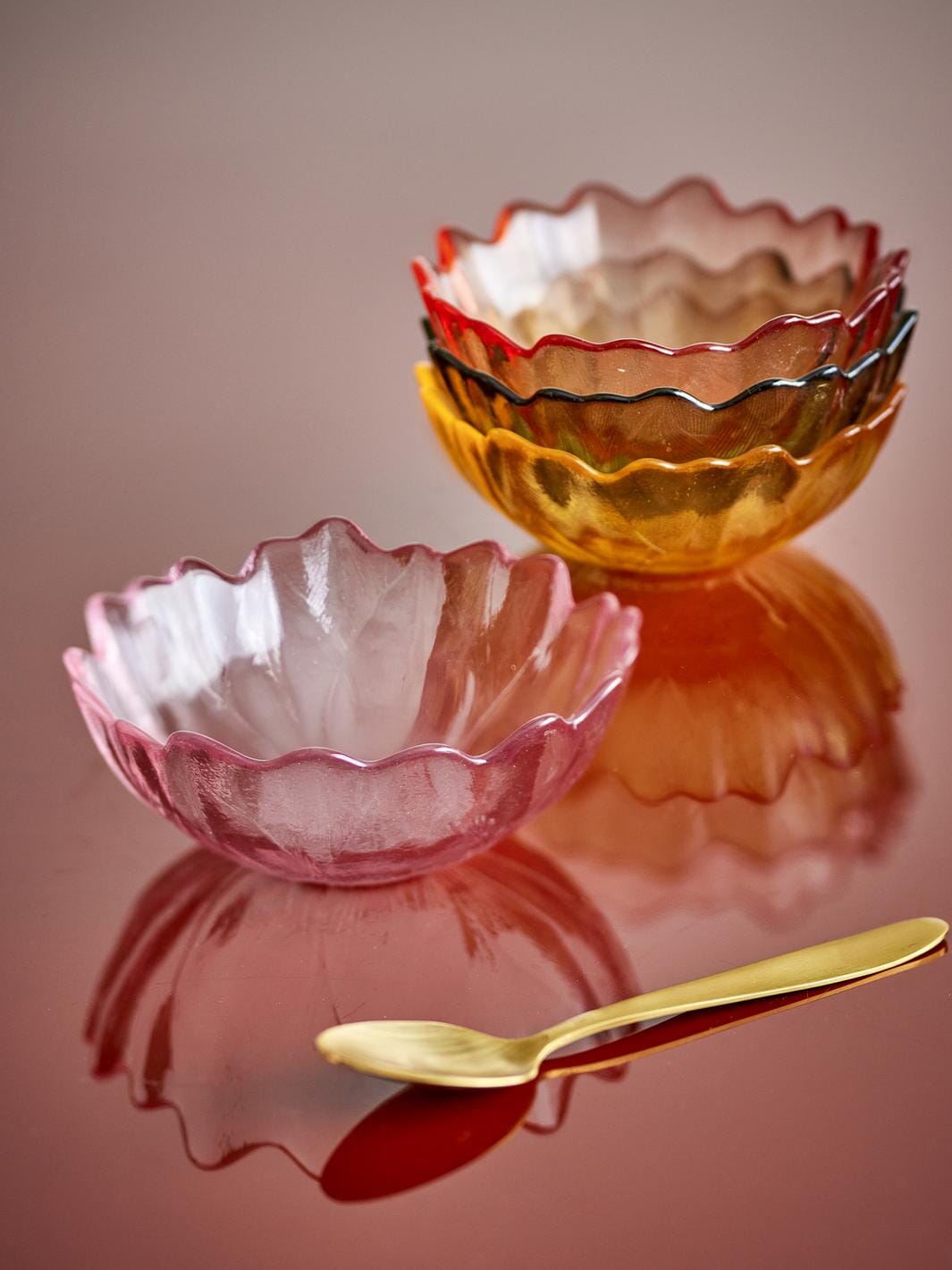 Bloomingville - Kana Skål, Multifarvet, Glas 82068723 - Multi