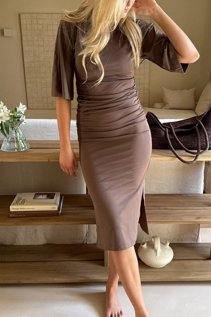 BYIC - Alberteic Dress A23975 - Dark Brown