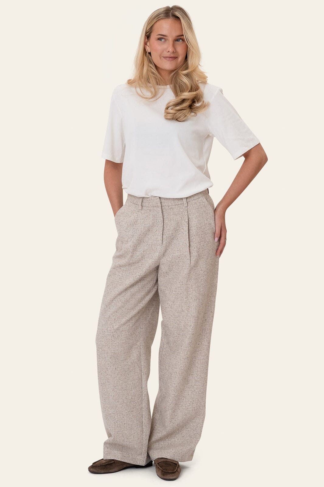 BYIC - Celinaic Pants A2351 - Beige Melange