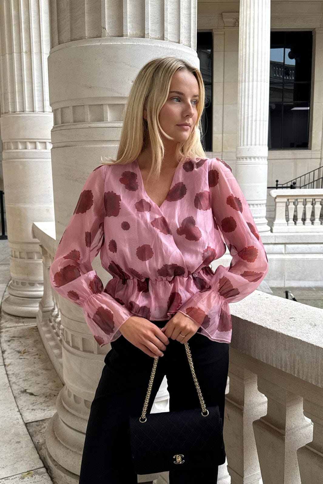 BYIC - Freyaic Shirt A2544 - Pink Red Flower Print