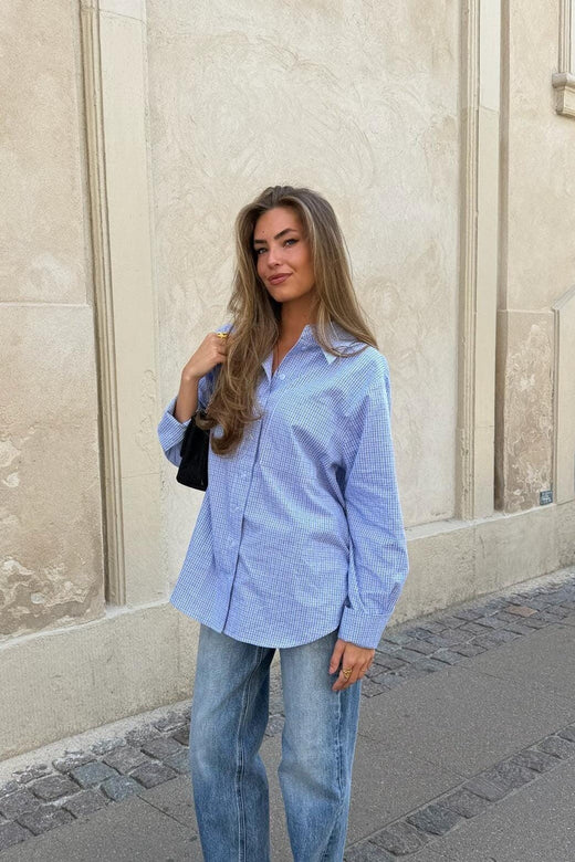 BYIC - Isabellaic Shirt A2537 - Blue White Checks Skjorter 