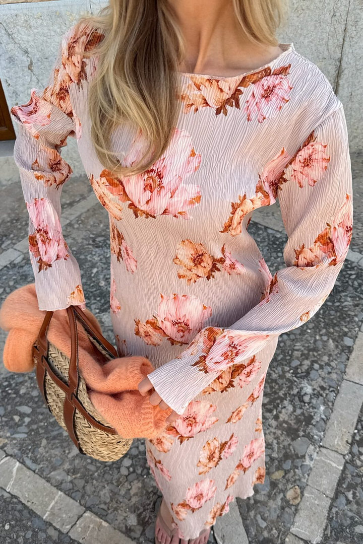 BYIC - Odaic Dress A1015 - Dusty Rose Print