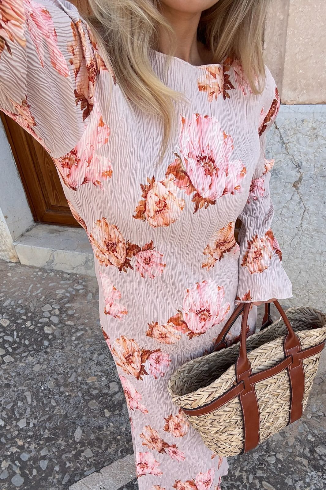 BYIC - Odaic Dress A1015 - Dusty Rose Print