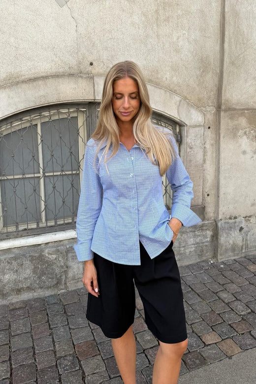 BYIC - Siljeic Shirt A25127 - Blue White Checks Skjorter 