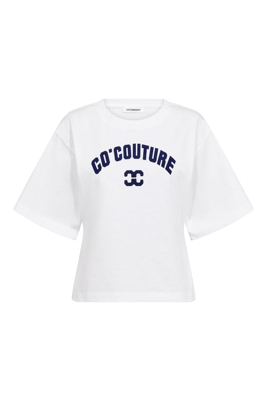 Co´Couture - 43013 Zengacc Tee O-Neck 500108 - 10011 - White - Blue