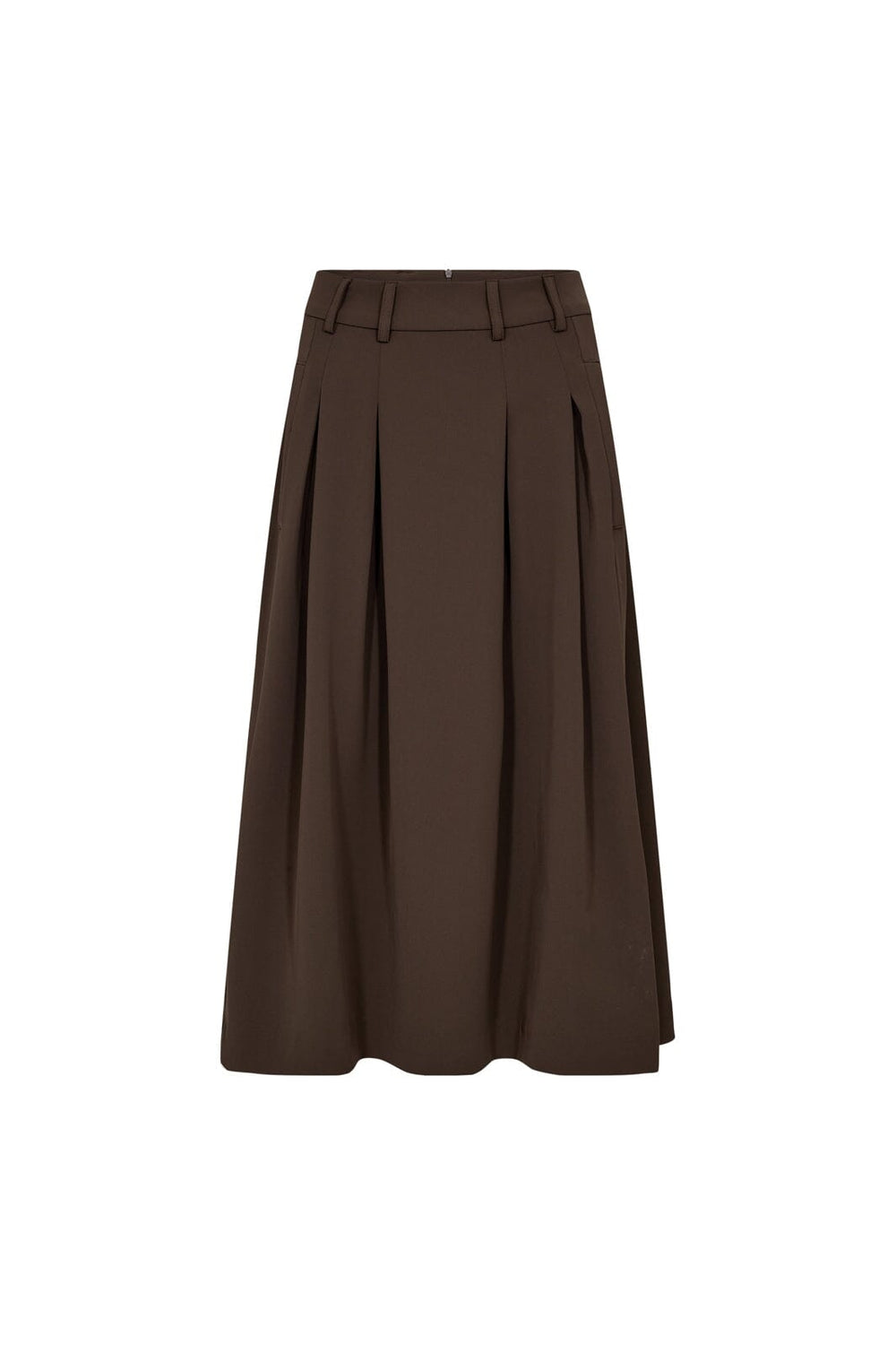 Co´Couture - Anyacc Midi Pleat Skirt 44040 - 83 - Mocca