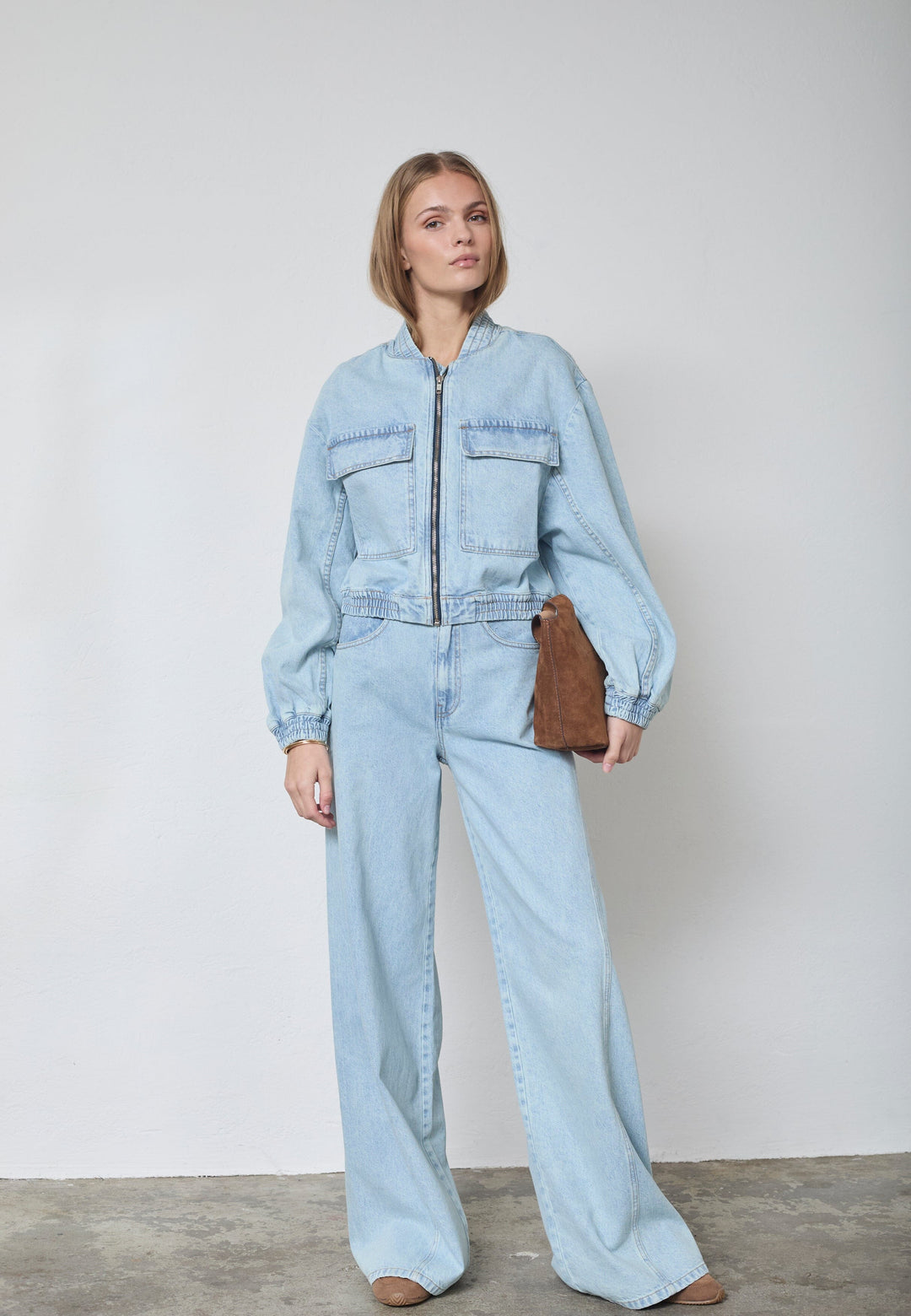 Co´Couture - Aronacc Bomber 40038 - 23 - Pale Blue Jakker 