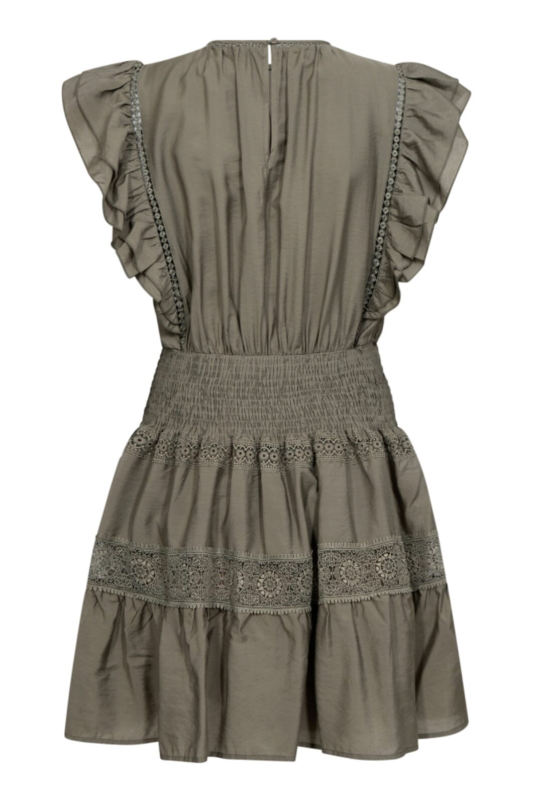 Co´Couture - Callumcc Frill Pintuck Dress 36486 - 7555 - Army